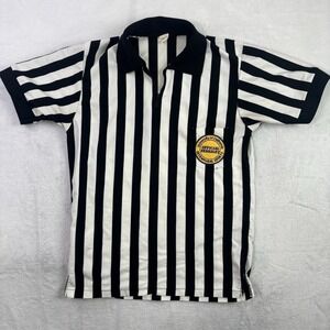 VTG Southern Athletic UCB Berkeley Intramural Sports Striped Referee Shirt Men L